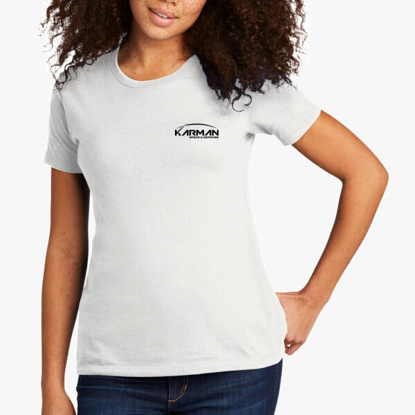 Karman Logo Women's White T-Shirt Thumbnail