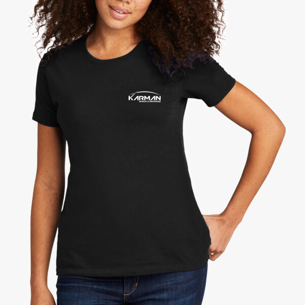 Karman Logo Women's Black T-Shirt Thumbnail